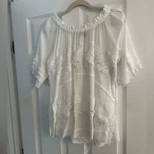Vici off the shoulder white tunic